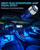 Yorkim 194 LED Bulb blue Super Bright 5th Generation T10 LED bulb for Car Interior Light