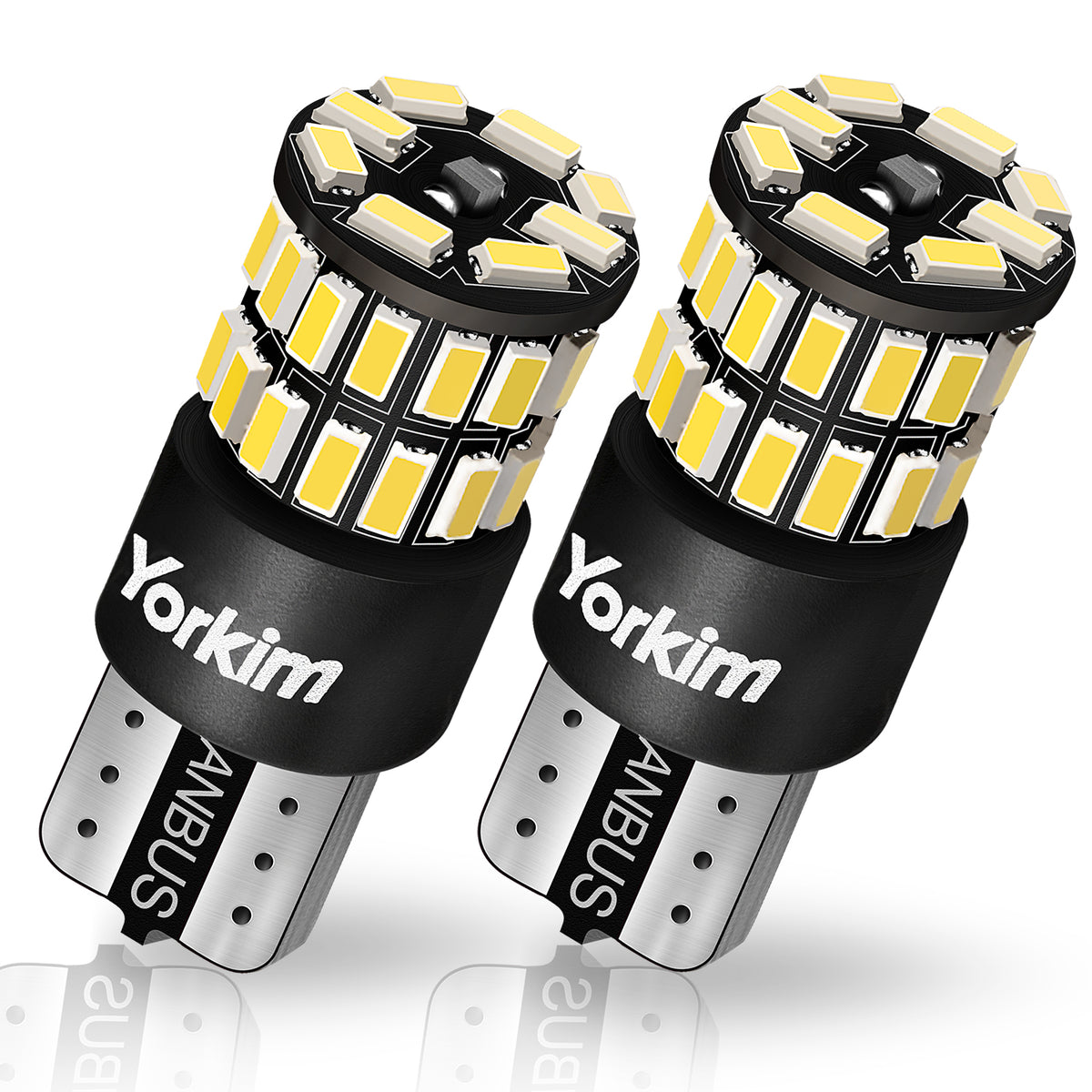 Yorkim 194 LED Bulb Error Free T10 Led Bulbs 168 LED Bulb for