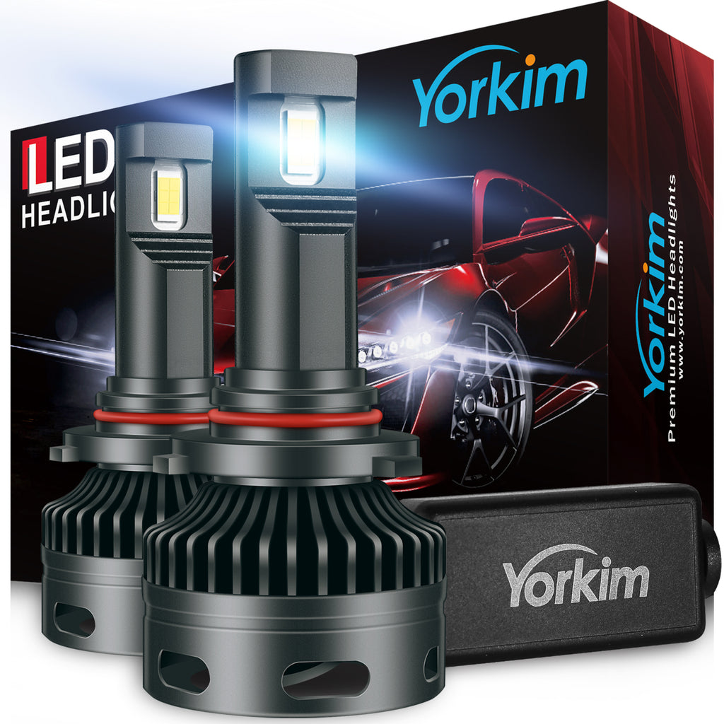 Yorkim 9005 HB3 LED Headlight Bulbs Canbus H10 9140 9145 Hihg Beam lig