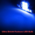 Yorkim 28mm 29mm LED Bulb Blue De3175 LED bulb For car Interior lights Dome lights Map Door Courtesy License Plate Lights 6-SMD 2835 Chipsets, DE3021 LED Bulb, DE3022 LED, Pack of 2