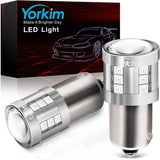 Yorkim 1156 LED Bulb Red, 3000 Lumens 300% Super Brighter LED Tail Brake Lights, BA15S P21W 7506 1003 1141 Led Bulbs for Car Stop Lights Brake Lights Tail Light Bulbs, Pack of 2