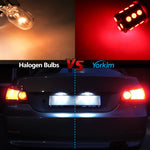Yorkim 3157 LED Light Bulbs, 3056 3156 3156A 3057 4057 4157 T25 for Reverse Tail Lights, Pack of 4 (Red)