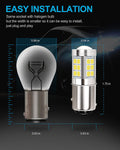 Yorkim 1157 LED Bulb 2357 2057 7528 BAY15D Led Reverse Blinker Brake Tail Lights