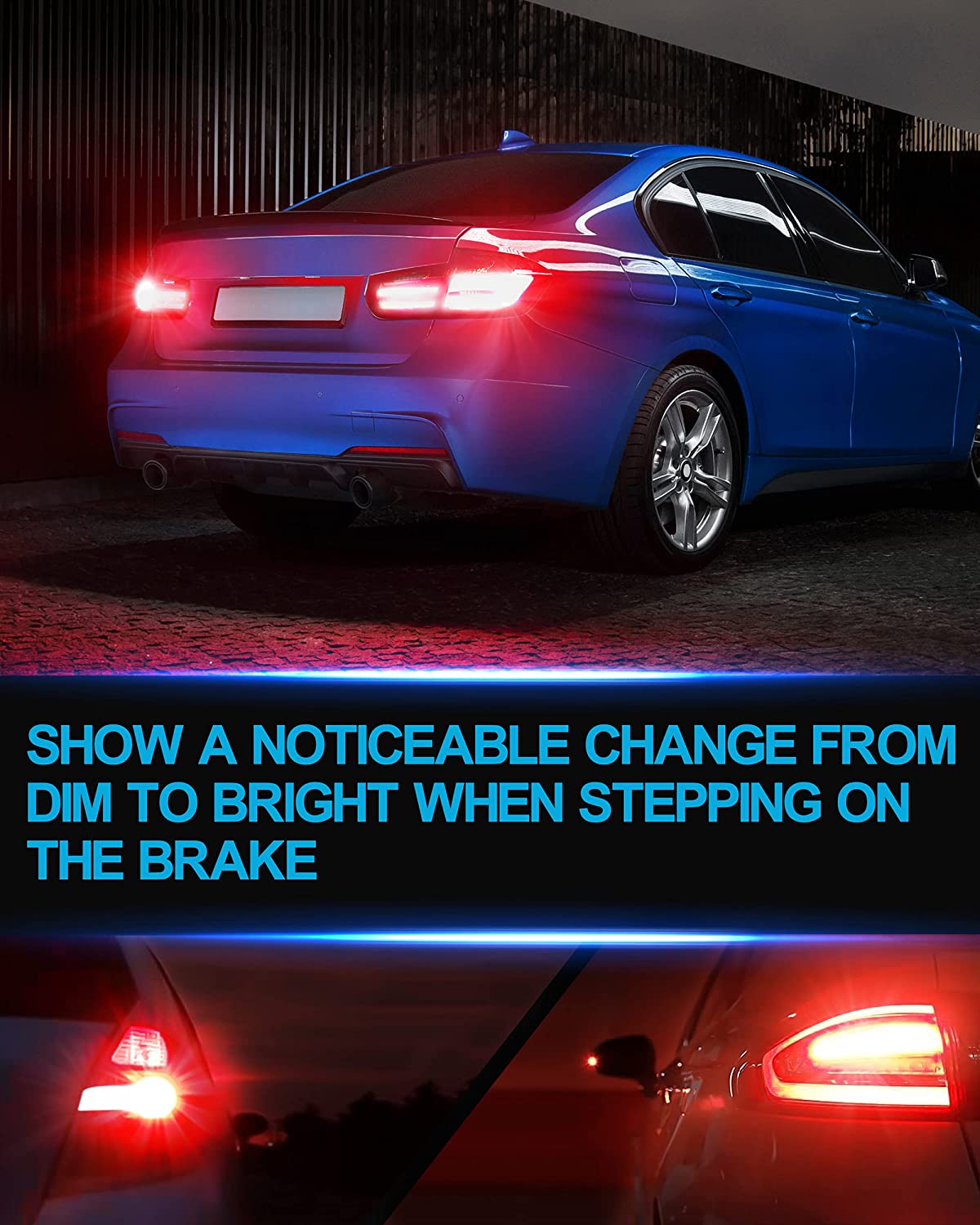 Yorkim 1157 LED Bulb 2357 2057 7528 BAY15D Led Reverse Blinker Brake Tail Lights