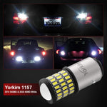 Yorkim 1157 LED Bulb 2057 2357 7528 BAY15D for Brake Back Up Reverse Tail Lights White