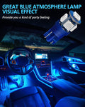 Yorkim 194 LED Bulbs Blue Interior T10 LED Bulbs Blue 168 LED Bulb License Plate Light
