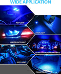 Yorkim 194 LED Bulbs Blue Interior T10 LED Bulbs Blue 168 LED Bulb License Plate Light