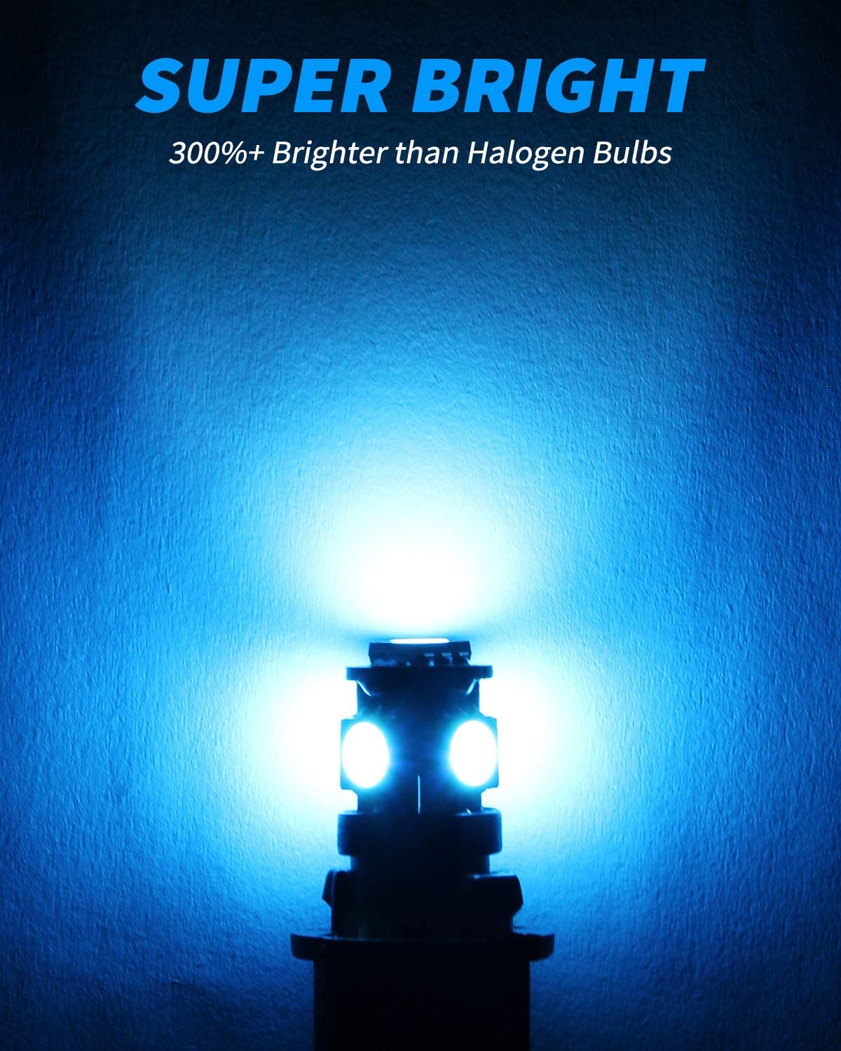Yorkim 194 LED Bulb blue Super Bright 5th Generation T10 LED bulb for Car Interior Light