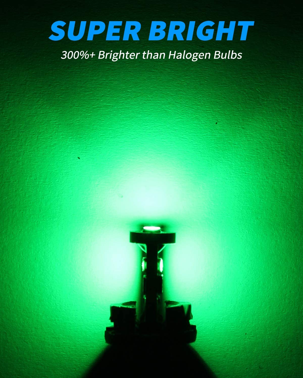 Yorkim 194 Led Bulb Canbus Error Free 3-SMD 2835 Chipsets T10 Led Bulb Trunk lights