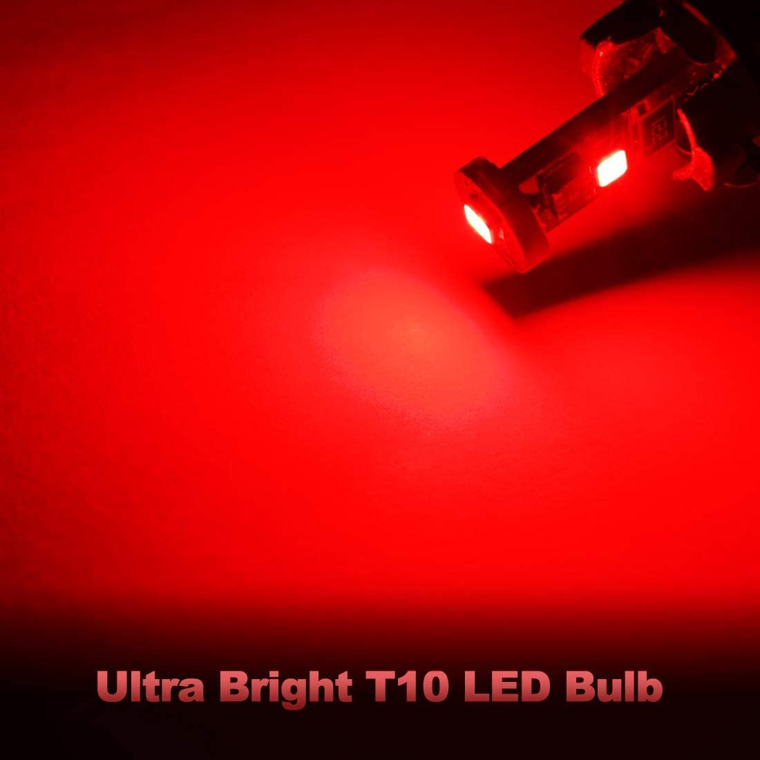 Yorkim 194 Led Bulb Canbus Error Free 3-SMD 2835 Chipsets T10 Led Bulb Trunk lights
