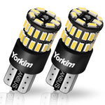 Yorkim 194 LED Bulb White T10 168 LED Replacement Bulbs for License Plate Lights, Error Free