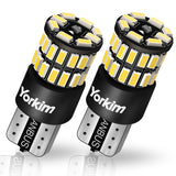 Yorkim 194 LED Bulb White T10 168 LED Replacement Bulbs for License Plate Lights, Error Free
