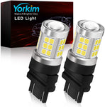 Yorkim 3157 3056 3057 4157 LED Bulb Replacement for led Reverse Blinker Brake Tail Lights, 6000K Xenon White