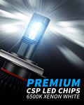 Yorkim H4 9003 LED Headlight Bulbs Canbus Ready  HB2 Led Headlight Bulb 6500K Xenon Pack of 2(9003-canbus)