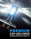 Yorkim H4 9003 LED Headlight Bulbs Canbus Ready  HB2 Led Headlight Bulb 6500K Xenon Pack of 2(9003-canbus)