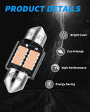 Yorkim DE3022 LED Bulb 31mm Festoon LED Bulb 3022 LED For Car Interior dome map Lights