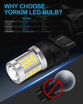 Yorkim 3157 LED Bulb, super bright 3156 led bulb 3056 3057 4157 bulb led 3157 Replacement for led Reverse Blinker Brake Tail Lights