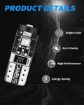 Yorkim 194 Led Bulb Green Canbus Error Free T10 168 W5W 2825 Sockets (3-SMD 2835)