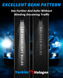 Yorkim 9006/HB4 LED Headlight Bulbs Canbus Ready 9006 Low Beam/Fog Light 6500K Xenon White Pack of 2(9006-canbus)