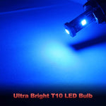 Yorkim 194 Led Bulb Blue Canbus Error Free T10 168 W5W 2825 Sockets (3-SMD 2835)