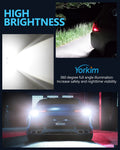 Yorkim 3157 LED Bulb Reverse Lights 6000K White High Power 21SMD XB-D Chipsets 400% Brighter, 3156 led bulb 3056 4057 4157 LED Light for Tail Light Backup light DRL Brake Turn Signal Lights, Pack of 2
