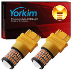 Yorkim 3157 Led Bulb, Backup Reverse Light 3156 3056 3057 4057 4157 T25, Pack of 2 (Amber)