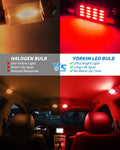 Yorkim 42mm Festoon LED Bulb 578 41mm LED Bulb Canbus Error Free, 212-2  211-2 LED Bulb, Pack of 4 (Red)