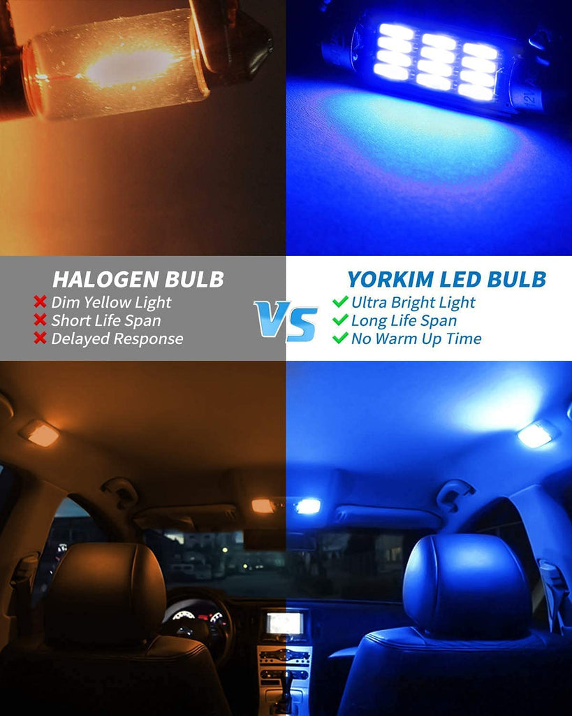 Yorkim 6418 LED Bulb Canbus Error Free 36mm Festoon LED Bulb C5W LED B