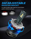 Yorkim H4 9003 LED Headlight Bulbs Canbus Ready  HB2 Led Headlight Bulb 6500K Xenon Pack of 2(9003-canbus)