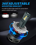 Yorkim H4 9003 LED Headlight Bulbs Canbus Ready  HB2 Led Headlight Bulb 6500K Xenon Pack of 2(9003-canbus)