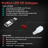 Yorkim 921 LED Bulb Error Free T15 Reverse Backup Light 912 906 904 902 W16W bulb, Pack of 2 (Red)