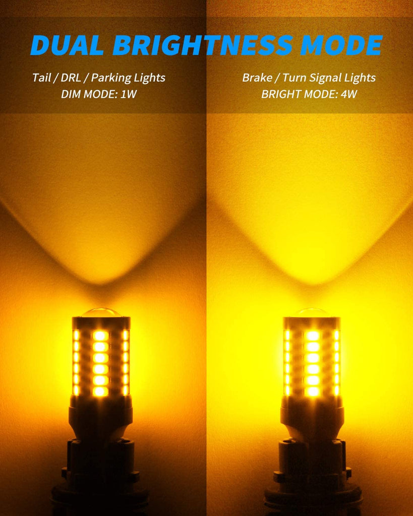 Yorkim 7440 Led Bulb T20 7441 7443 for Backup Reverse Brake Tail Turn  Signal Light