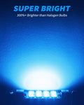 Yorkim 42mm Festoon LED Bulb 578 41mm LED Bulb Canbus Error Free, 212-2  211-2 LED Bulb, Pack of 4 (Ice Blue)