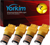 Yorkim 3157 Led Bulb, Backup Reverse Light 3156 3056 3057 4057 4157 T25, Pack of 4 (Amber)