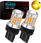Yorkim 7443 led bulb, super bright 7440 led bulb T20 LED Bulbs with Projector Replacement for led Reverse Blinker Brake Tail Lights