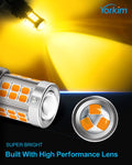 Yorkim 7443 led bulb, super bright 7440 led bulb T20 LED Bulbs with Projector Replacement for led Reverse Blinker Brake Tail Lights