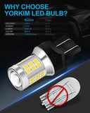 Yorkim 7443 led bulb, super bright 7440 led bulb T20 LED Bulbs with Projector Replacement for led Reverse Blinker Brake Tail Lights