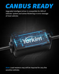 Yorkim 9006/HB4 LED Headlight Bulbs Canbus Ready 9006 Low Beam/Fog Light 6500K Xenon White Pack of 2(9006-canbus)
