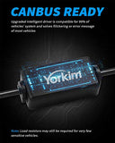 Yorkim H4 9003 LED Headlight Bulbs Canbus Ready  HB2 Led Headlight Bulb 6500K Xenon Pack of 2(9003-canbus)