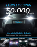 Yorkim 921 LED Bulb Error Free T15 912 W16W for Back Up Reverse Lights Brake Lights Pack of 4