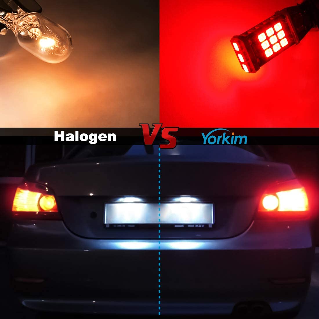 Yorkim 921 LED Bulb Error Free T15 led bulb Reverse Lights Backup Light 912 906 904 902 W16W bulb