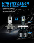 Yorkim H4 9003 LED Headlight Bulbs Canbus Ready  HB2 Led Headlight Bulb 6500K Xenon Pack of 2(9003-canbus)