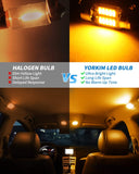 Yorkim DE3022 LED Bulb 31mm Festoon LED Bulb Amber Super Bright CANBUS 10-SMD 4014 Chipsets, 3175 LED Bulb, DE3175 LED Bulb, 3022 LED for Car Interior Dome map Lights