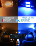 Yorkim DE3022 LED Bulb 31mm Festoon LED Bulb Blue Super Bright CANBUS 10-SMD 4014 Chipsets, 3175 LED Bulb, DE3175 LED Bulb, 3022 LED for Car Interior Dome map Lights
