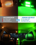 Yorkim DE3022 LED Bulb 31mm Festoon LED Bulb Green Super Bright CANBUS 10-SMD 4014 Chipsets, 3175 LED Bulb, DE3175 LED Bulb, 3022 LED for Car Interior Dome map Lights
