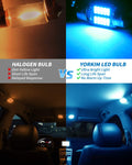 Yorkim DE3022 LED Bulb 31mm Festoon LED Bulb Ice Blue Super Bright CANBUS 10-SMD 4014 Chipsets, 3175 LED Bulb, DE3175 LED Bulb, 3022 LED for Car Interior Dome map Lights