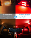 Yorkim DE3022 LED Bulb 31mm Festoon LED Bulb red Super Bright CANBUS 10-SMD 4014 Chipsets, 3175 LED Bulb, DE3175 LED Bulb, 3022 LED for Car Interior Dome map Lights