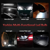 Yorkim De3175 LED Bulb White Super Bright LED Festoon 28mm 29mm LED Error Free CANBUS 6-SMD 2835 Chipsets For Interior Lights, DE3022 LED, 3175 LED Bulb，3022 LED Bulb 