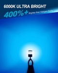 Yorkim 194 LED Bulb Ice blue, Error Free T10 168 192 2825 W5W LED Bulbs (36-SMD 3014)