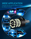Yorkim 194 LED Bulb Ice blue, Error Free T10 168 192 2825 W5W LED Bulbs (36-SMD 3014)